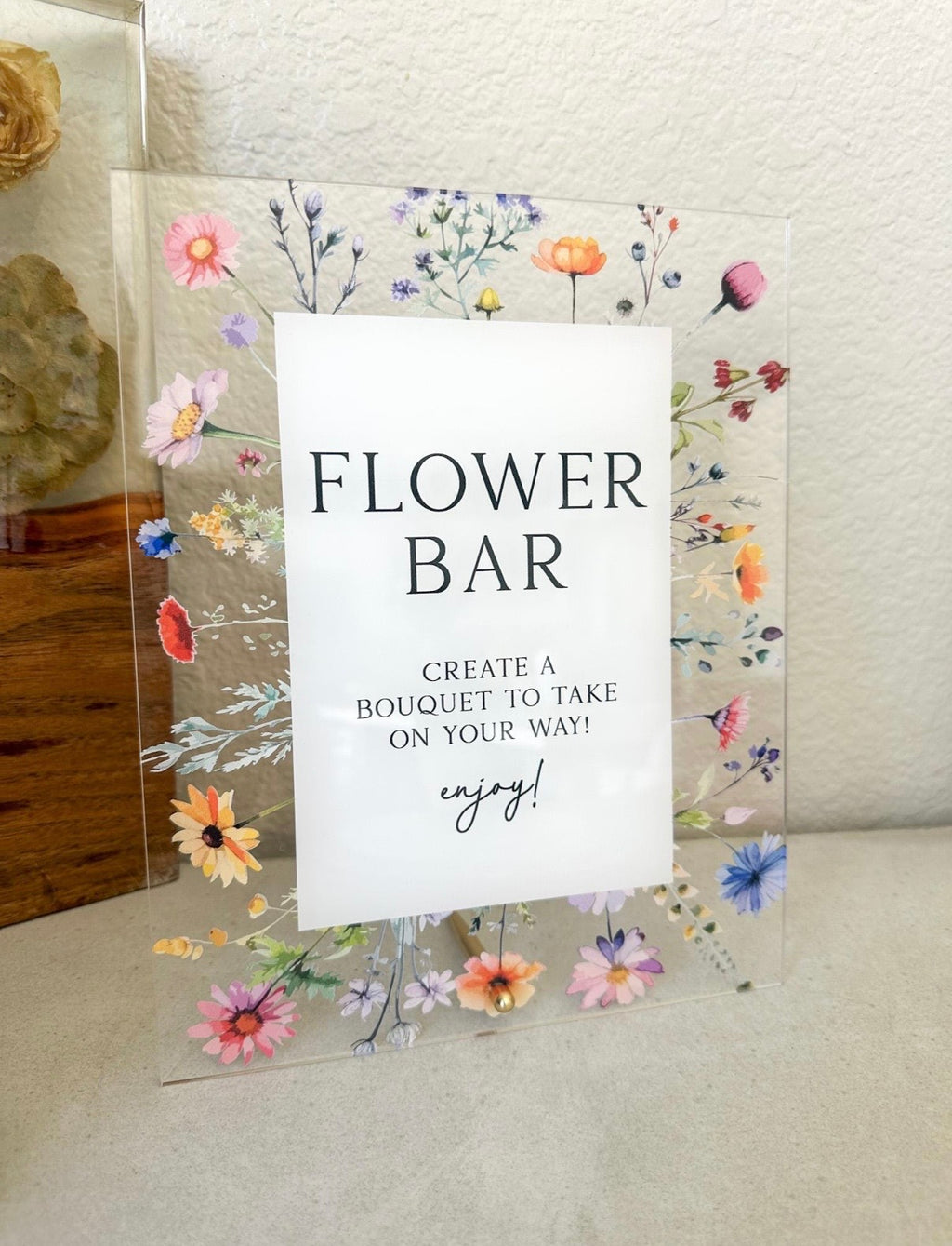 Flower Bar Sign
