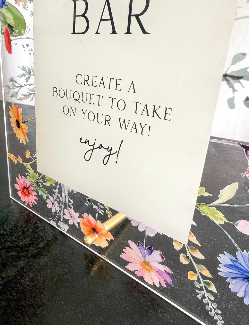Flower Bar Sign