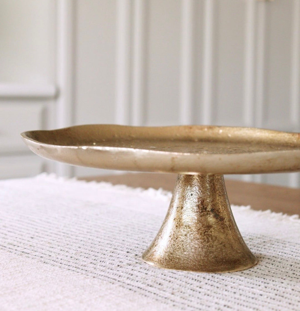 Gold Cake Plate