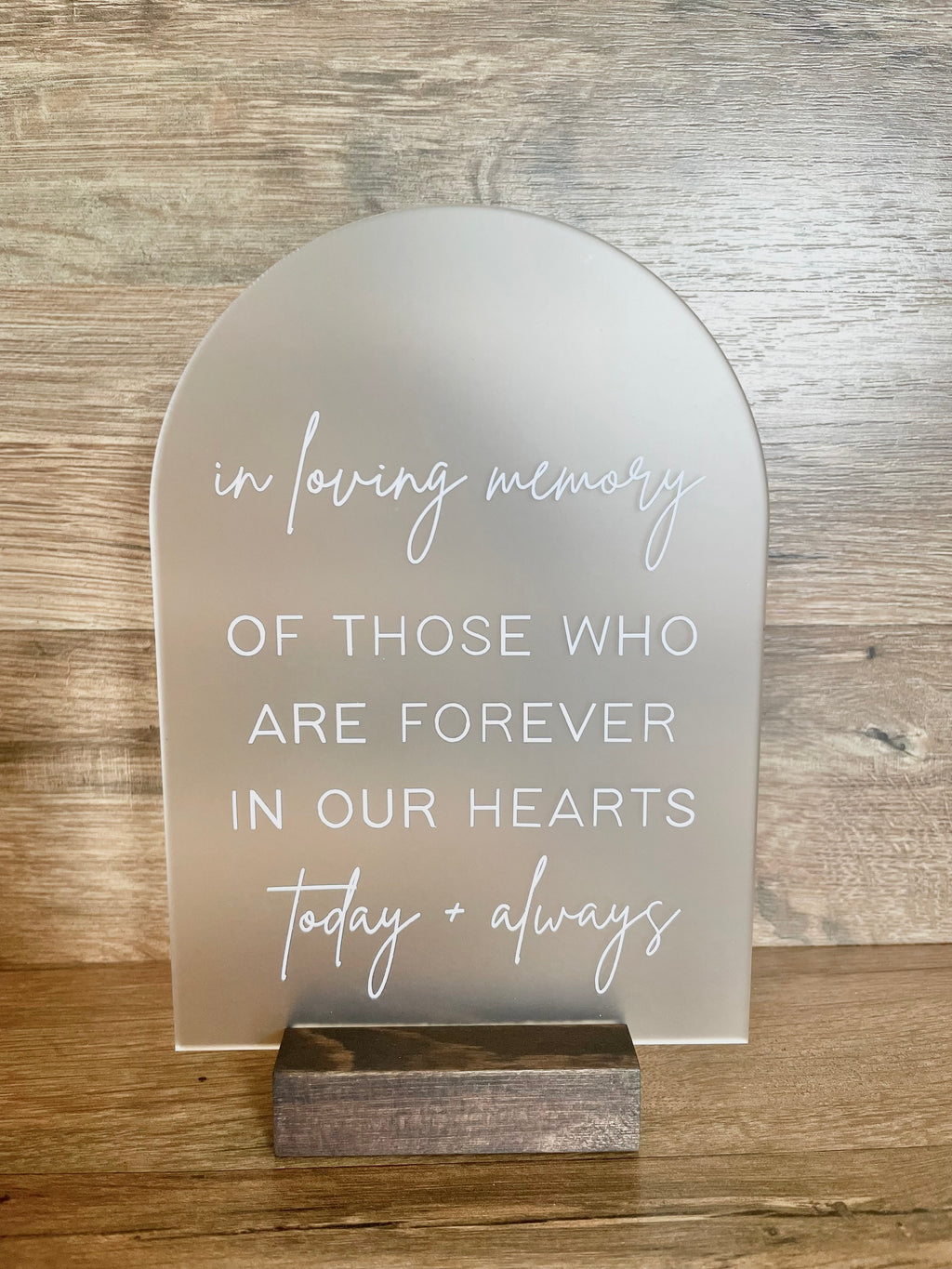 In Loving Memory Sign