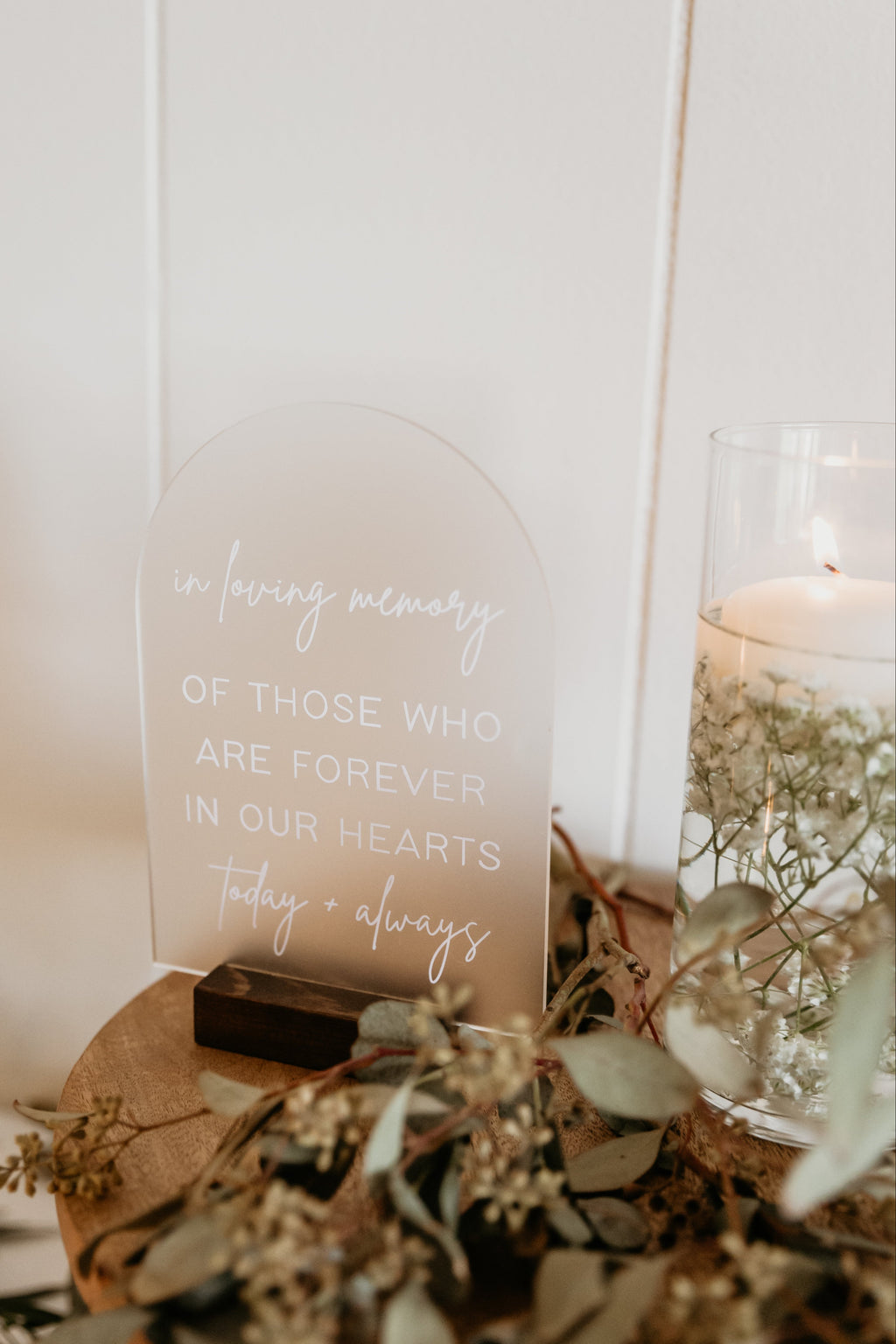 In Loving Memory Sign