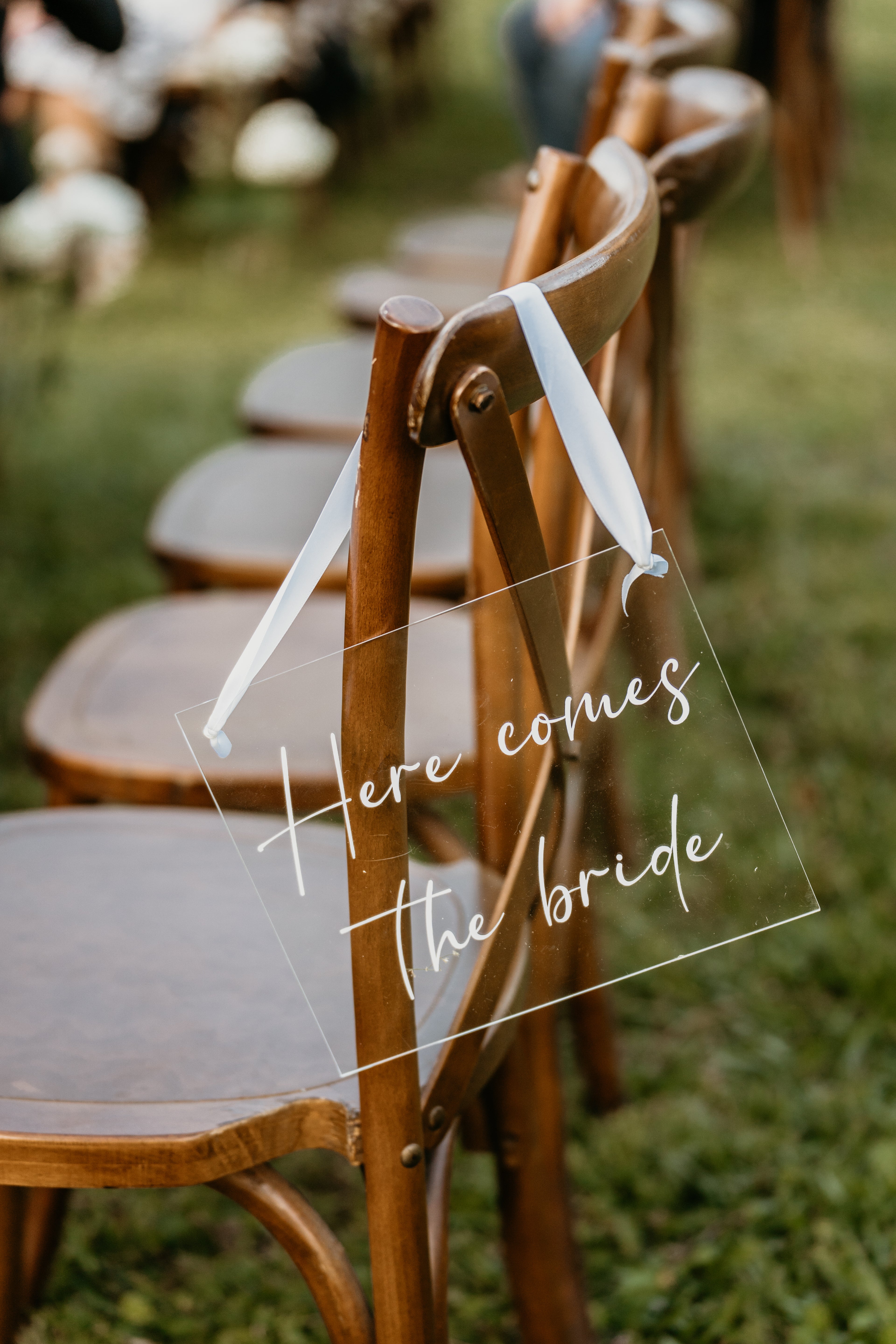 here comes the bride sign rental